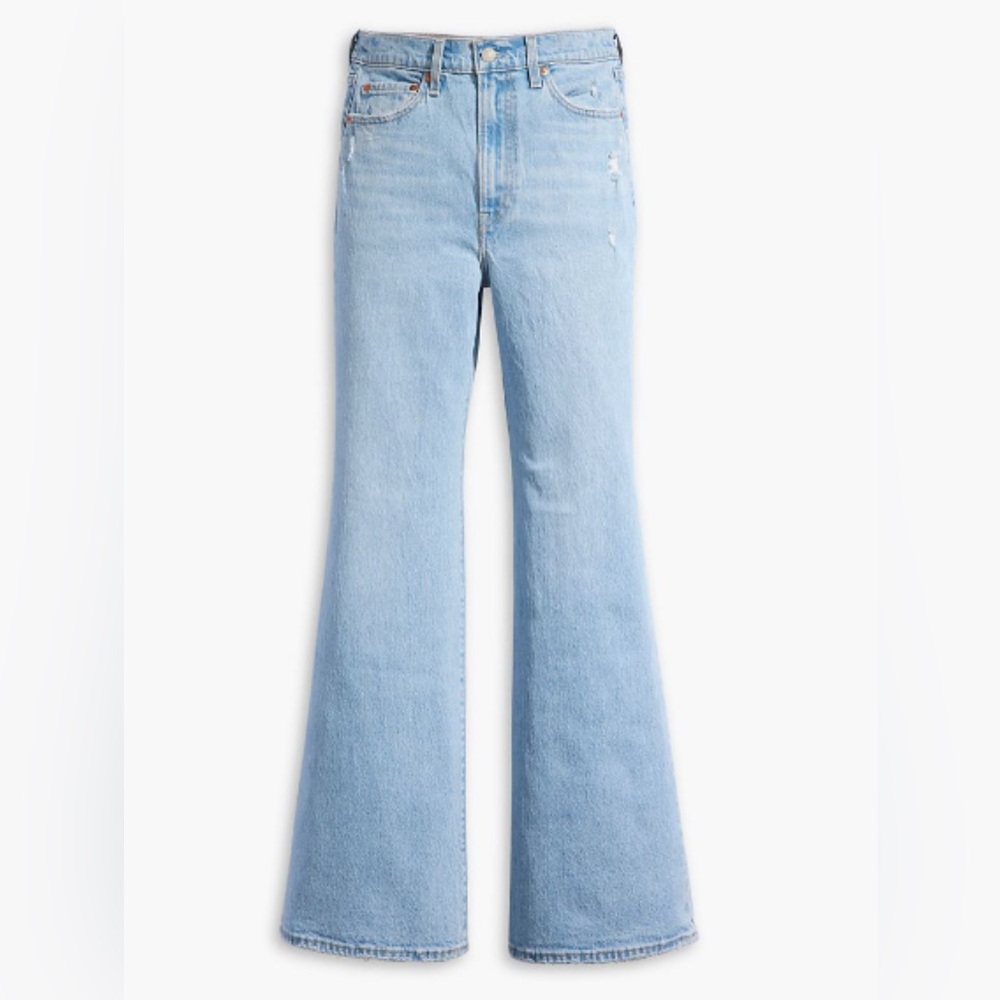 Levi’s Ribcage Bell Jeans 28 x 34 tall Light Wash